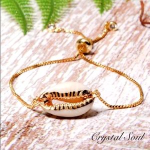 🐚Gold Color Natural Shell Charm Bracelet